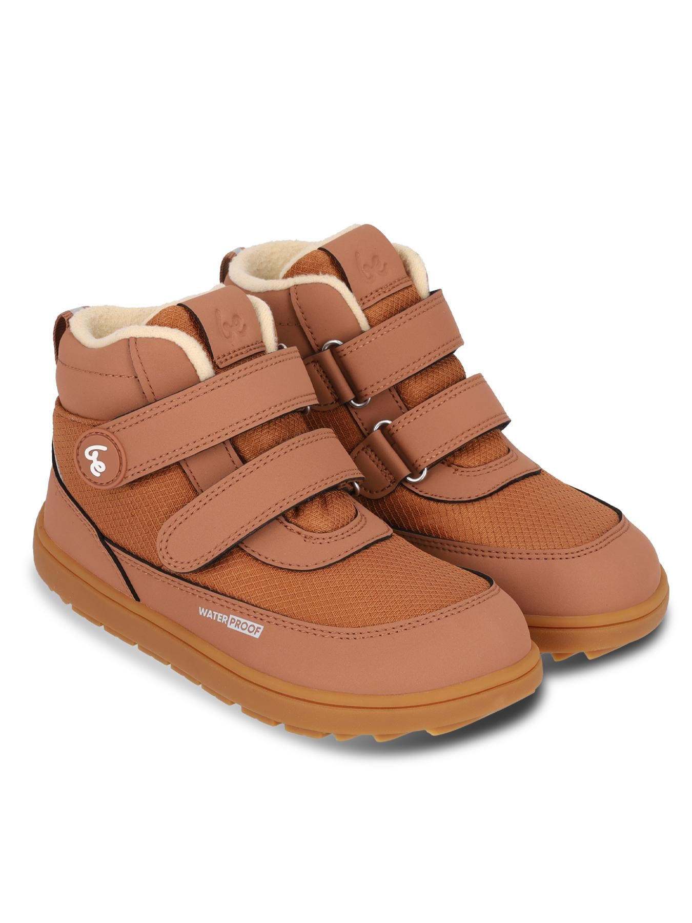 Be Lenka Kids - Zippu Junior All Brown - Zapatos barefoot de invierno
