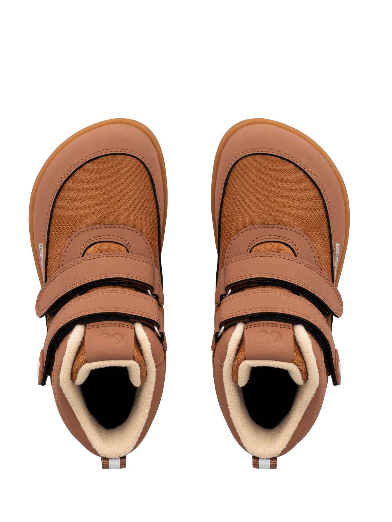 Be Lenka Kids - Zippu Junior All Brown - Zapatos barefoot de invierno