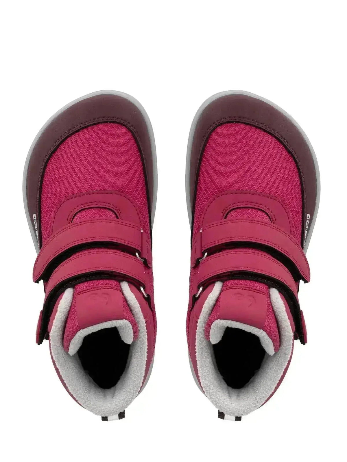 Be Lenka Kids - Zippu Junior Berry & Grey - Zapatos barefoot de invierno