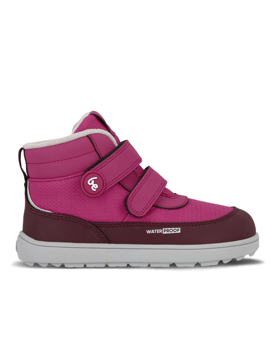 Be Lenka Kids - Zippu Junior Berry & Grey - Zapatos barefoot de invierno - Cacles Barefoot