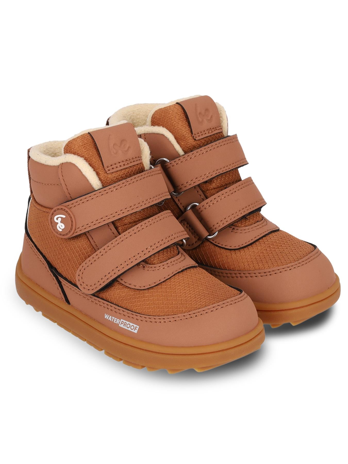 Be Lenka Kids - Zippu Preschool All Brown - Zapatos barefoot de invierno