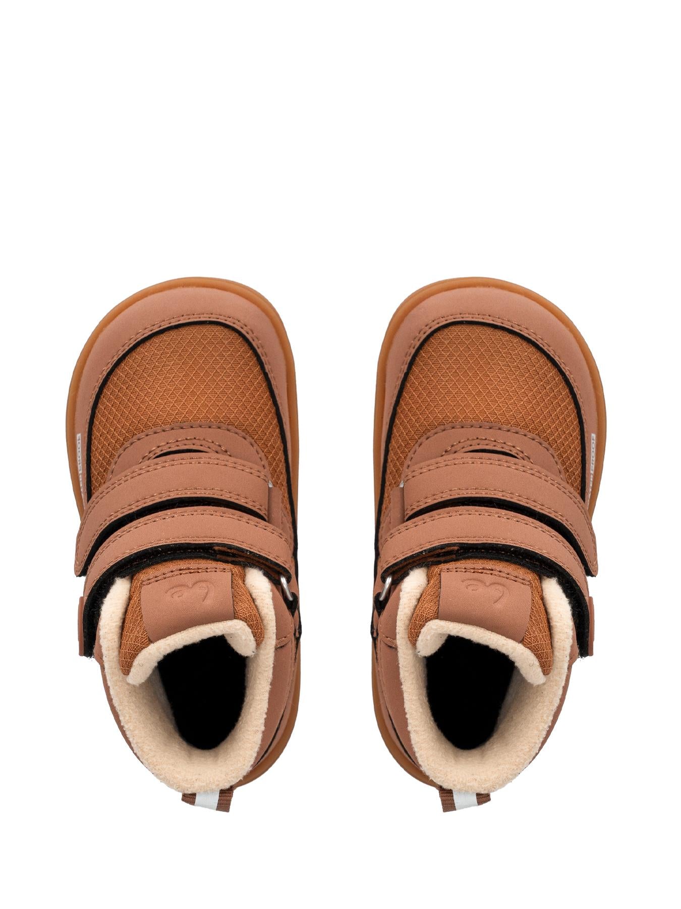 Be Lenka Kids - Zippu Preschool All Brown - Zapatos barefoot de invierno