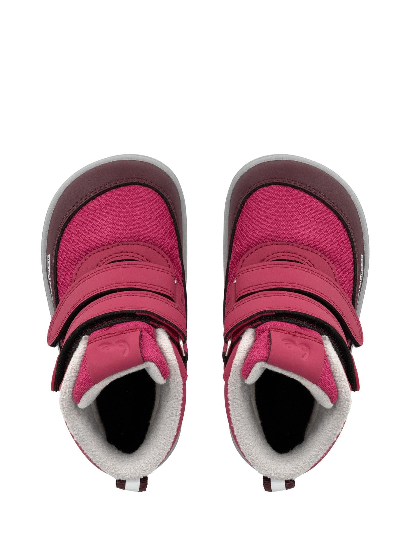 Be Lenka Kids - Zippu Preschool Berry & Grey - Zapatos barefoot de invierno