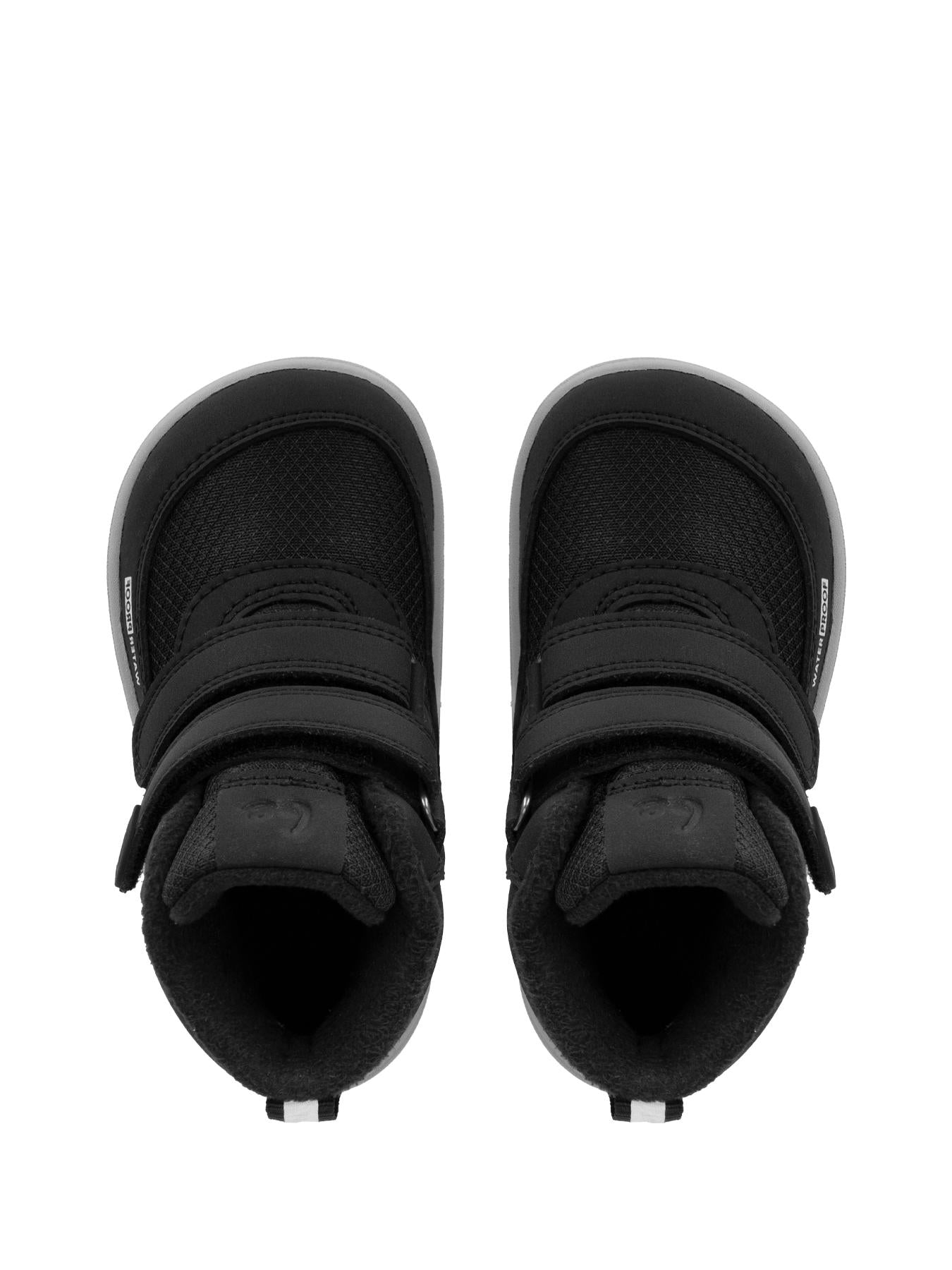 Be Lenka Kids - Zippu Preschool Black & Grey - Zapatos barefoot de invierno