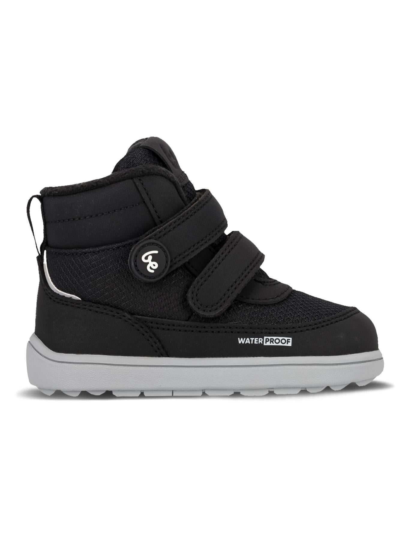 Be Lenka Kids - Zippu Preschool Black & Grey - Zapatos barefoot de invierno