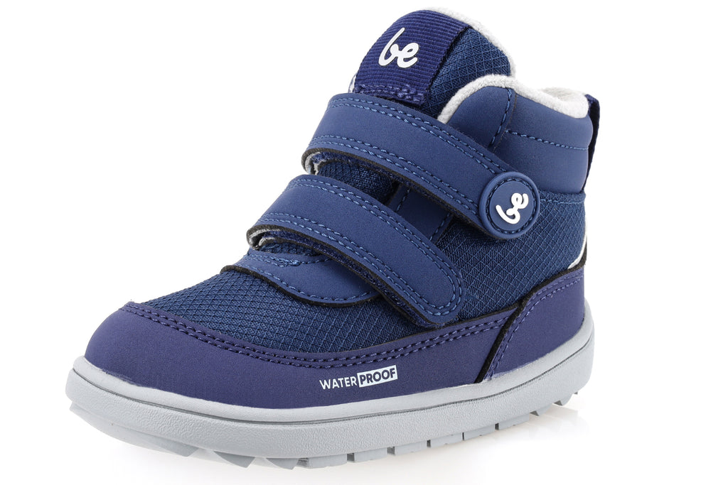 Be Lenka Kids - Zippu Preschool Navy - Botas barefoot de invierno