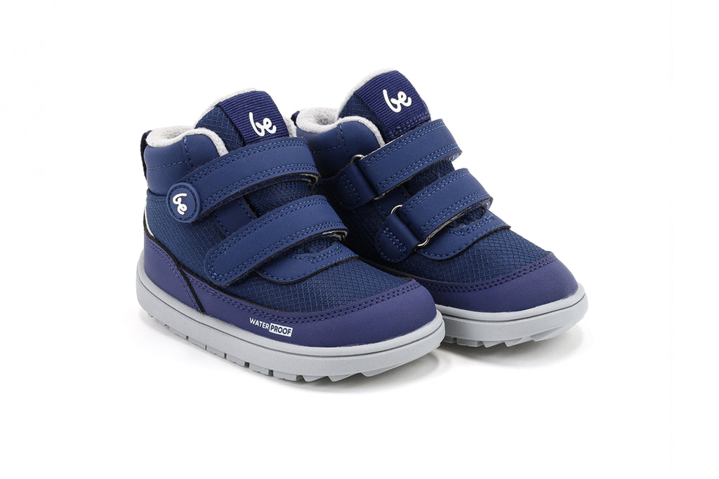 Be Lenka Kids - Zippu Preschool Navy - Botas barefoot de invierno