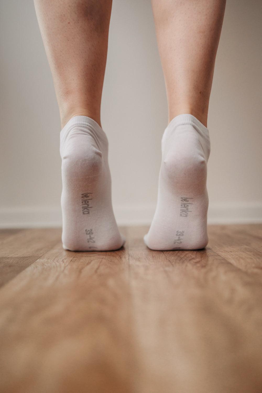 Be Lenka - Low cut Essentials White - Calcetines barefoot-Be Lenka-Cacles Barefoot-Tienda de calzado barefoot respetuoso minimalista