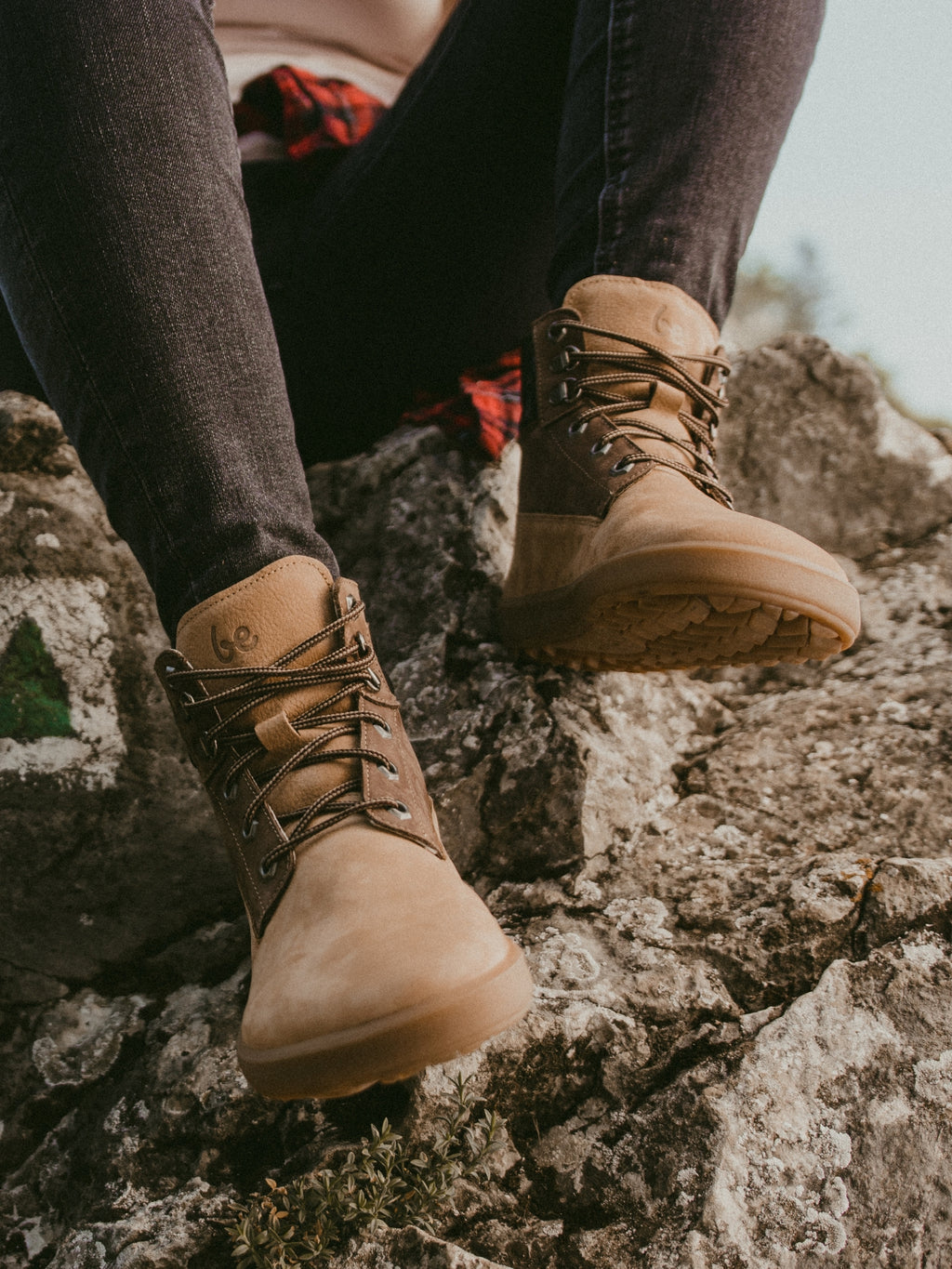 Be Lenka - Nevada Neo Sand & Dark Brown - Botines barefoot-Zapatos barefoot-Be Lenka-Cacles Barefoot