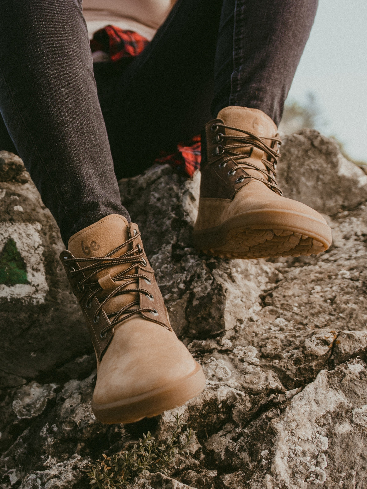 Be Lenka - Nevada Neo Sand & Dark Brown - Botines barefoot-Zapatos barefoot-Be Lenka-Cacles Barefoot