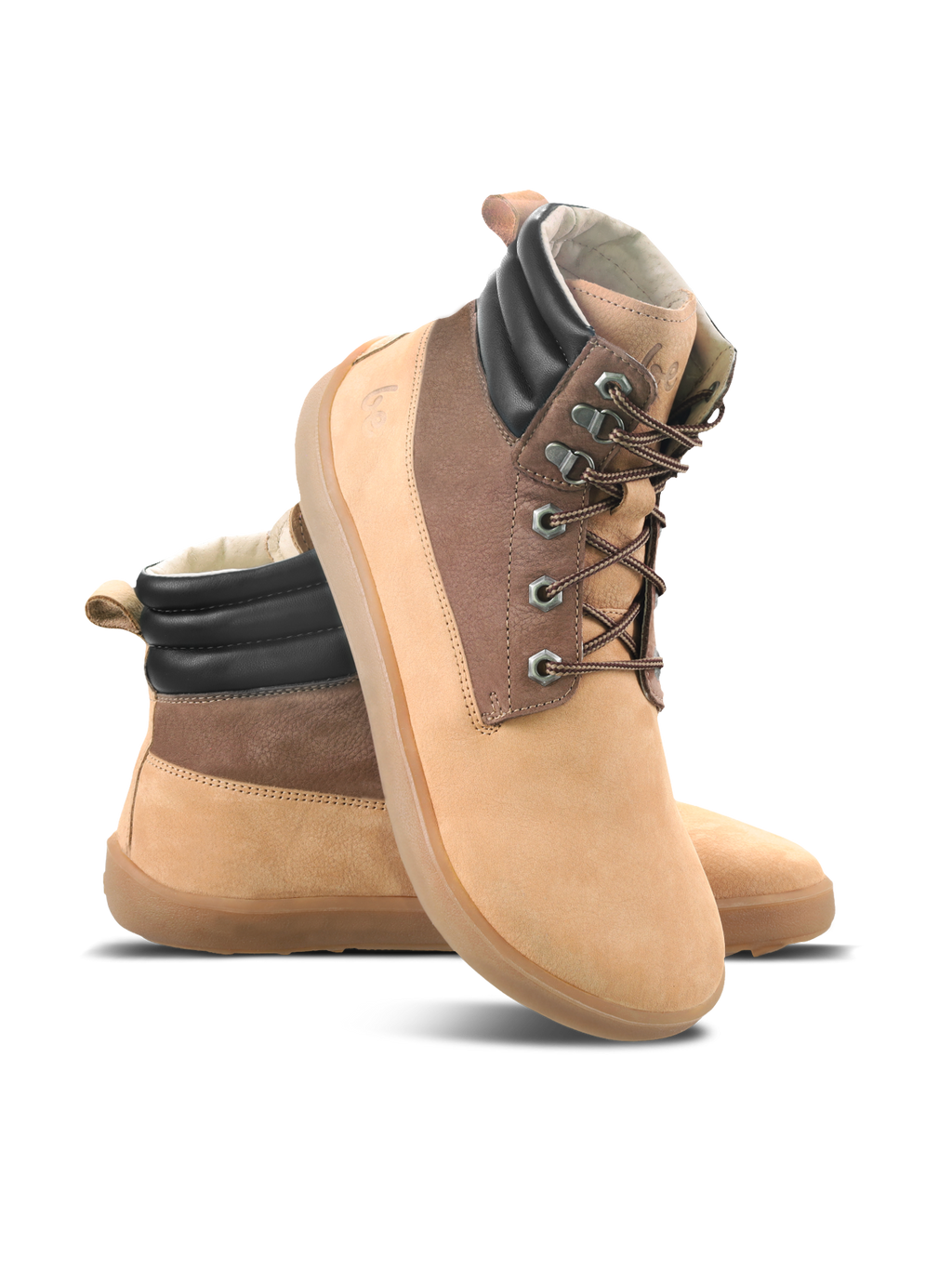 Be Lenka - Nevada Neo Sand & Dark Brown - Botines barefoot-Zapatos barefoot-Be Lenka-Cacles Barefoot