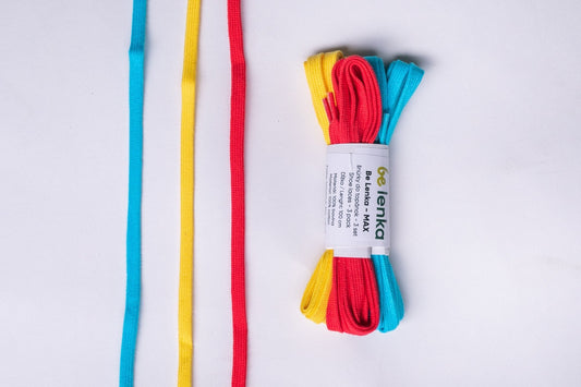 Pack 3 cordones de colores - Sam - 100 cm-Be Lenka-Cacles Barefoot