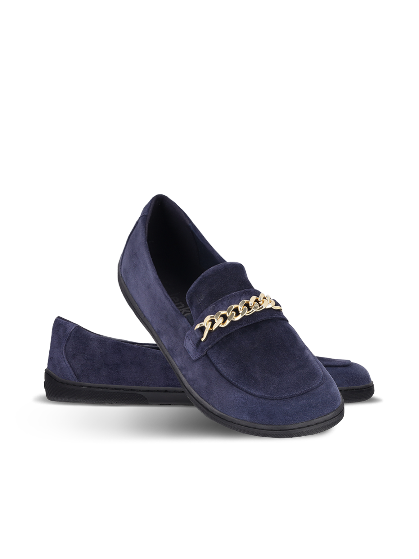 Be Lenka - Prestage Navy & Gold - Mocasines barefoot-Be Lenka-Cacles Barefoot-Tienda de calzado barefoot respetuoso minimalista