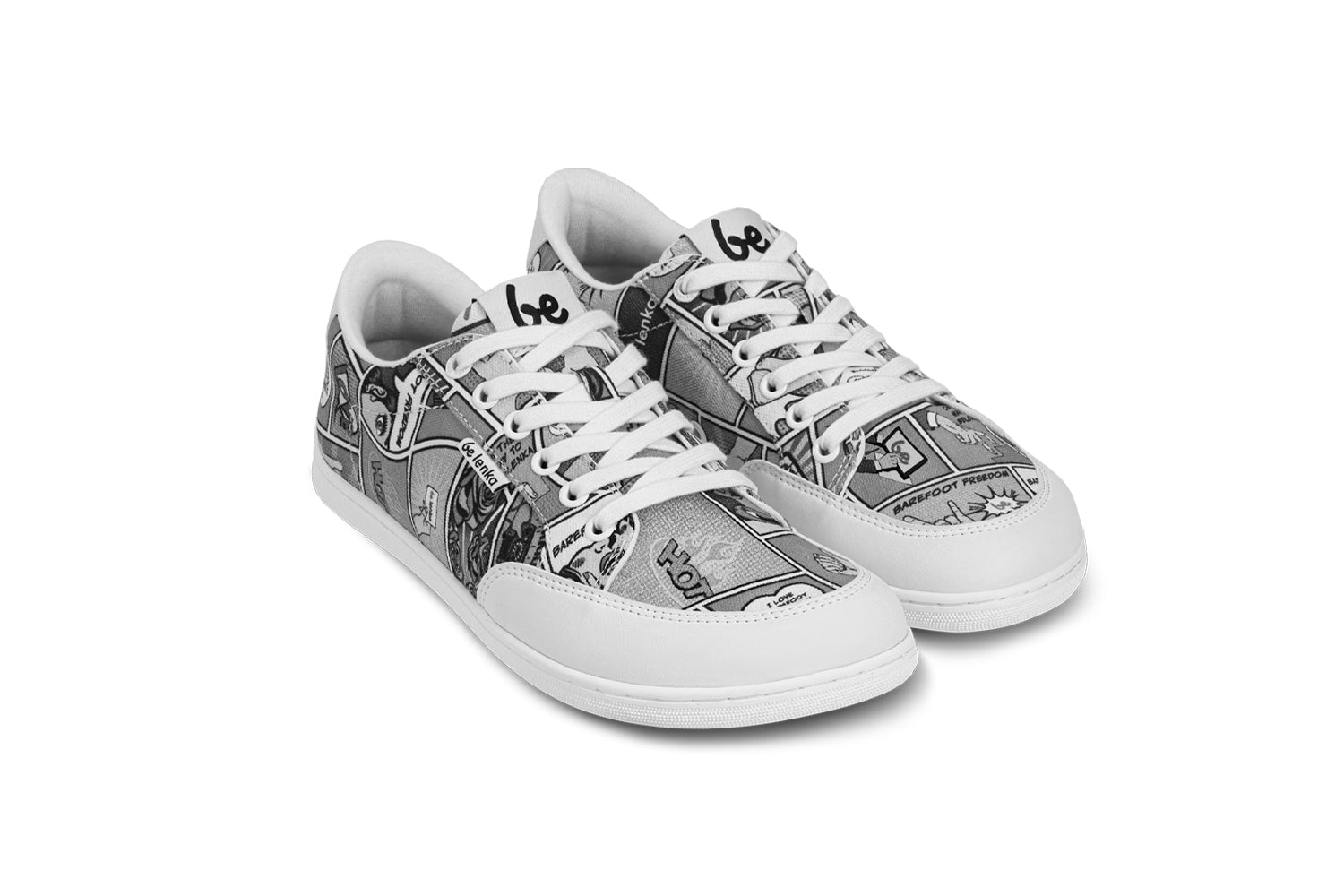 Be Lenka - Rebound Comics Black & White - Lonetas barefoot-Be Lenka-Cacles Barefoot-Tienda de calzado barefoot respetuoso minimalista
