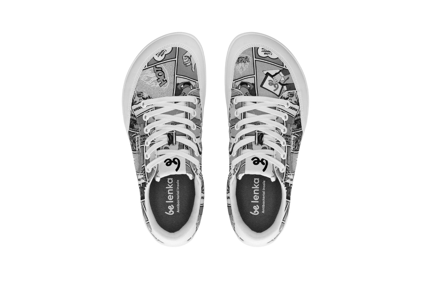 Be Lenka - Rebound Comics Black & White - Lonetas barefoot-Be Lenka-Cacles Barefoot-Tienda de calzado barefoot respetuoso minimalista