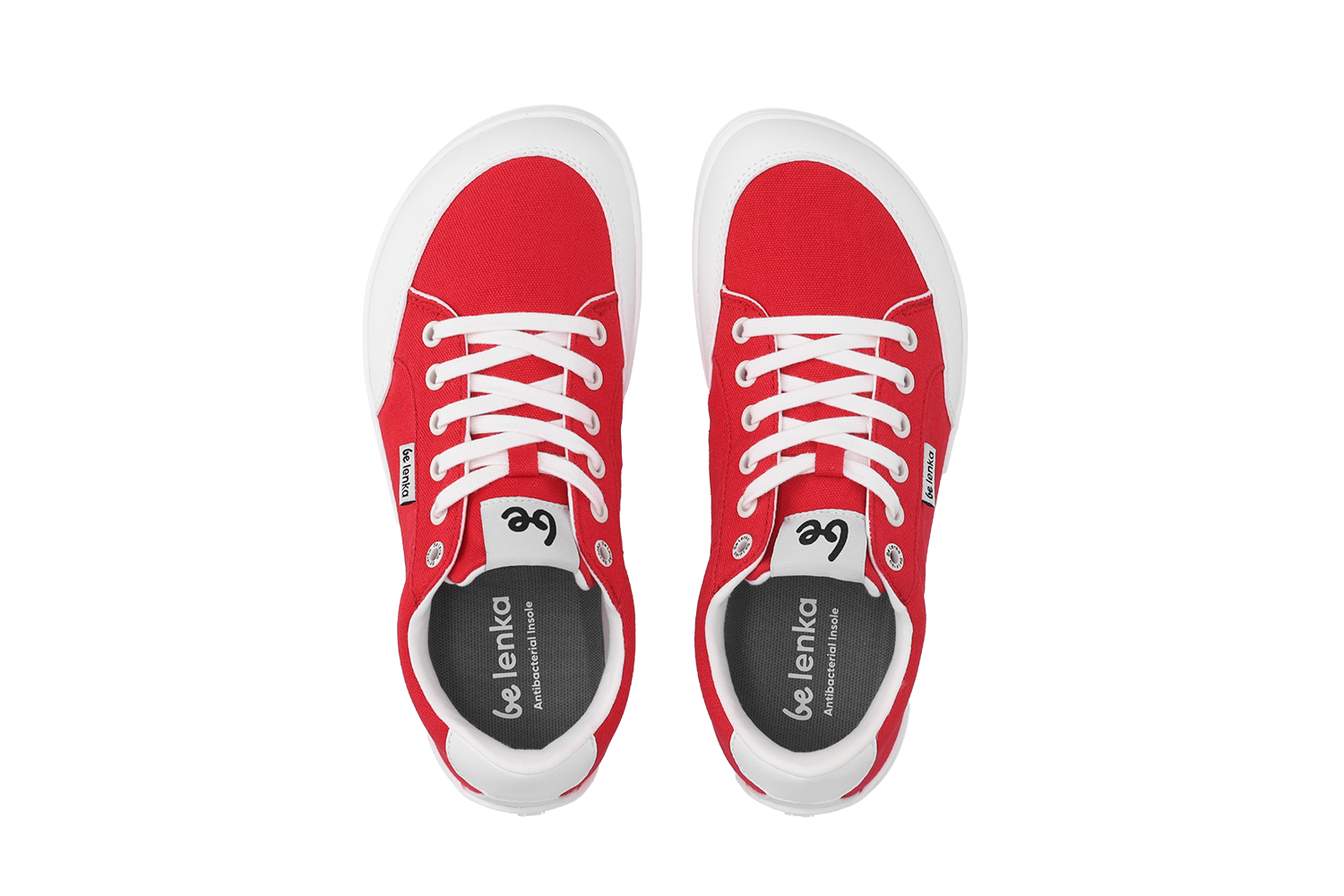 Be Lenka - Rebound Red & White - Lonetas barefoot-Be Lenka-Cacles Barefoot-Tienda de calzado barefoot respetuoso minimalista