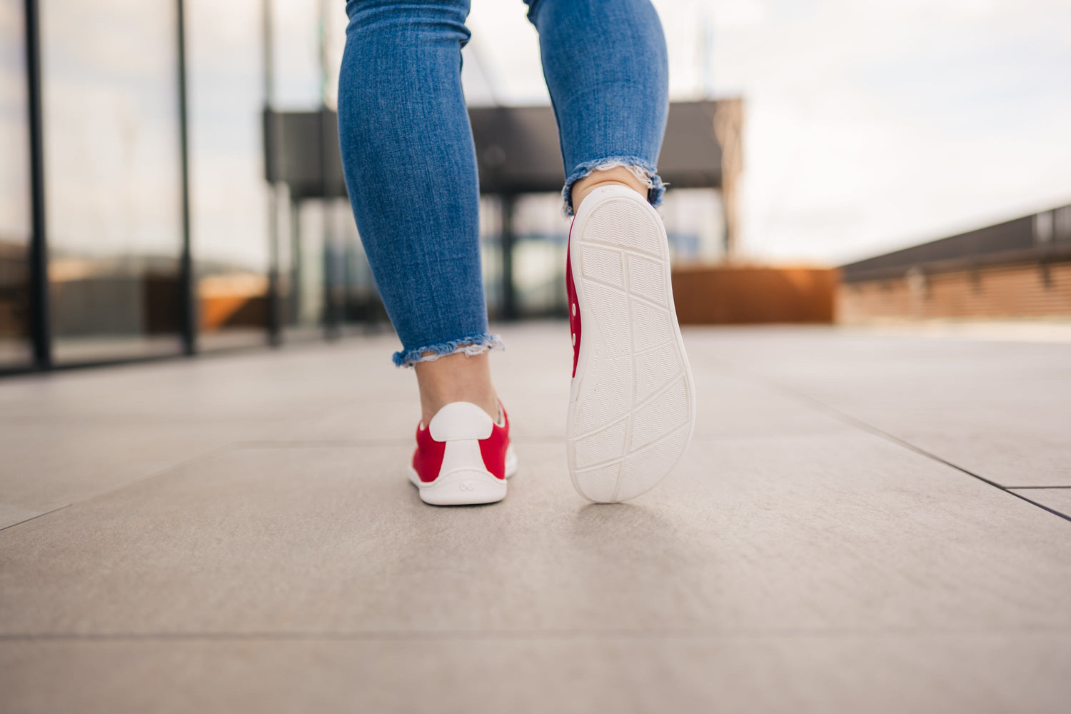 Be Lenka - Rebound Red & White - Lonetas barefoot-Be Lenka-Cacles Barefoot-Tienda de calzado barefoot respetuoso minimalista
