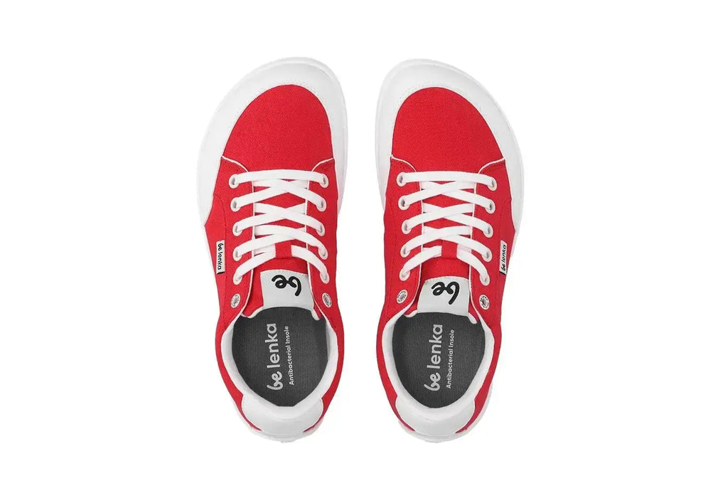 Be Lenka - Rebound Red & White - Lonetas barefoot rojas unisex