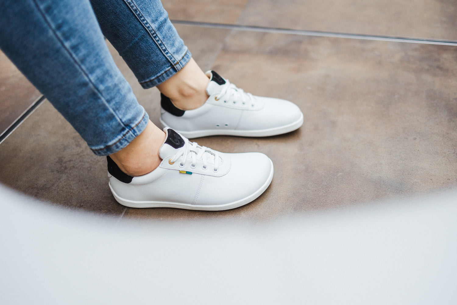 Be Lenka - Royale White & Black - Deportivas barefoot-Be Lenka-Cacles Barefoot-Tienda de calzado barefoot respetuoso minimalista