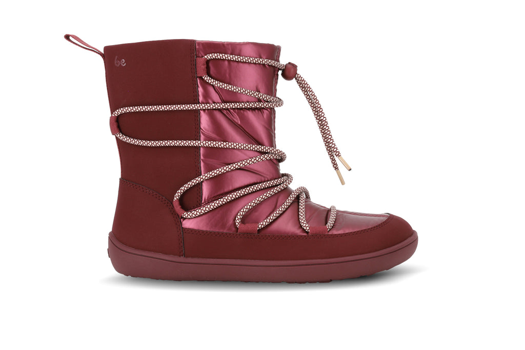 Be Lenka - Snowfox Mulher Vegan Borgonha - Botins de inverno barefoot