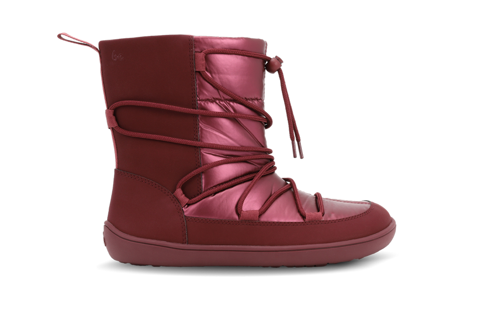 Be Lenka - Snowfox Mulher Vegan Borgonha - Botins de inverno barefoot