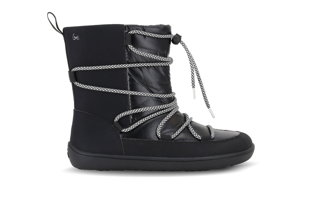 Be Lenka - Snowfox Woman Vegan Matt Black - Botines de invierno barefoot