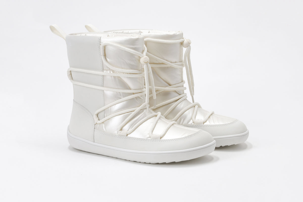 Be Lenka - Snowfox Women's Vegan Off-White - Barefoot winter boots