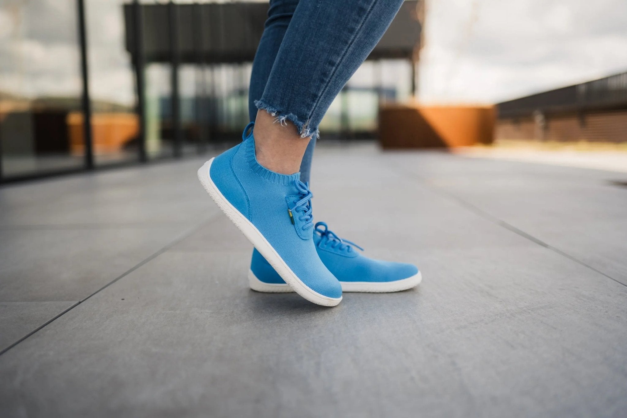Be Lenka - Stride Blue & White - Deportivas barefoot
