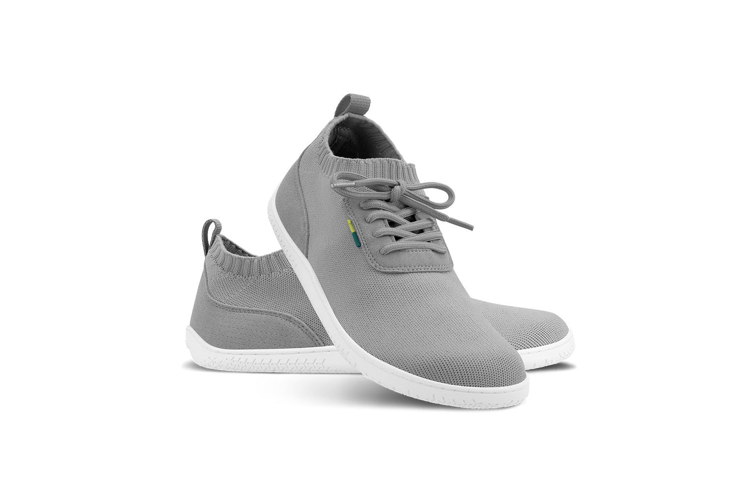 Be Lenka - Stride Grey & White - Deportivas barefoot-Be Lenka-Cacles Barefoot-Tienda de calzado barefoot respetuoso minimalista