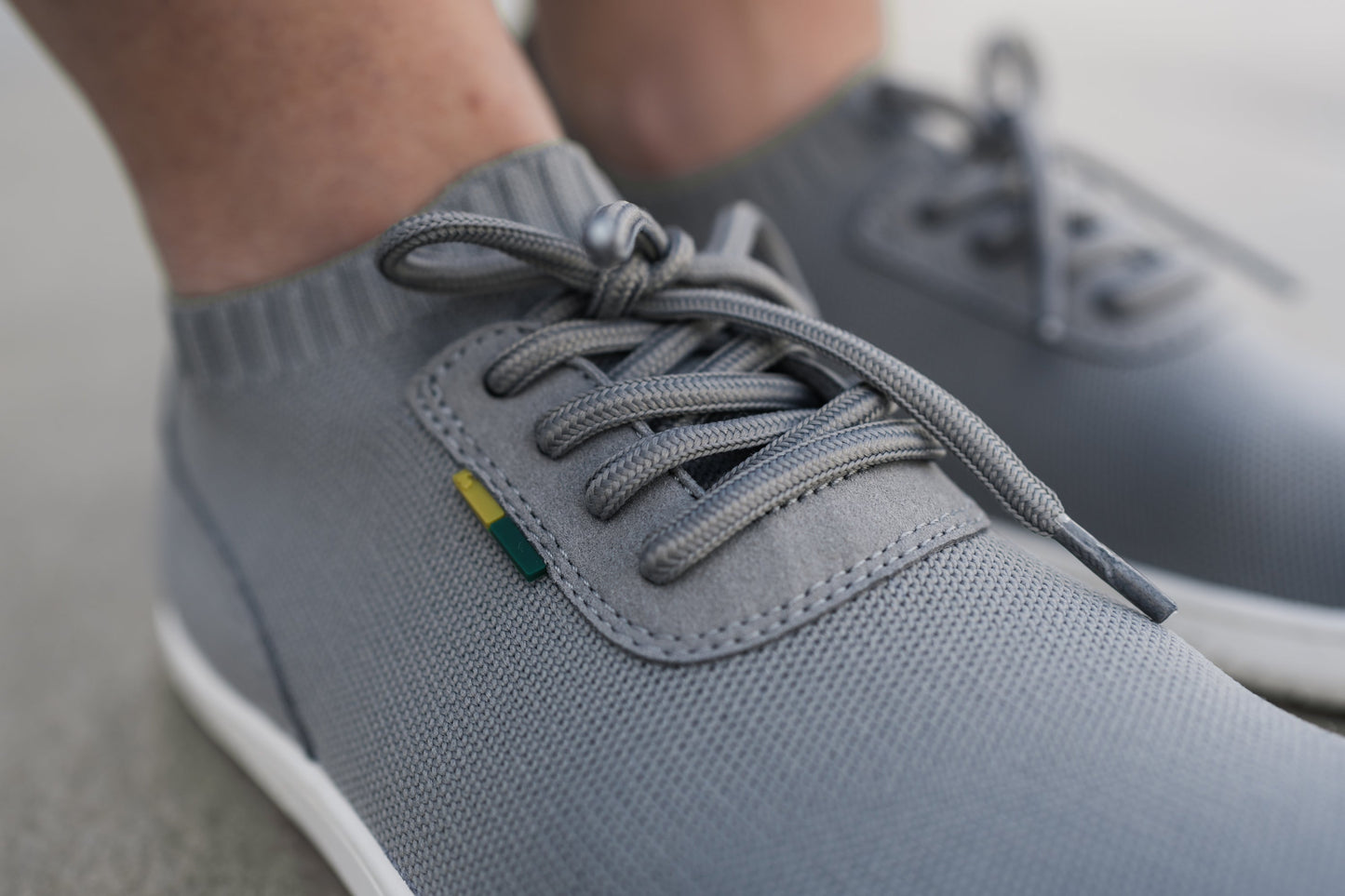 Be Lenka - Stride Grey & White - Deportivas barefoot-Be Lenka-Cacles Barefoot-Tienda de calzado barefoot respetuoso minimalista