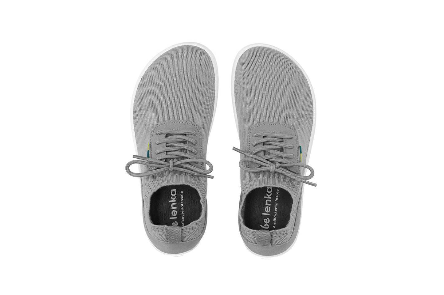 Be Lenka - Stride Grey & White - Deportivas barefoot-Be Lenka-Cacles Barefoot-Tienda de calzado barefoot respetuoso minimalista