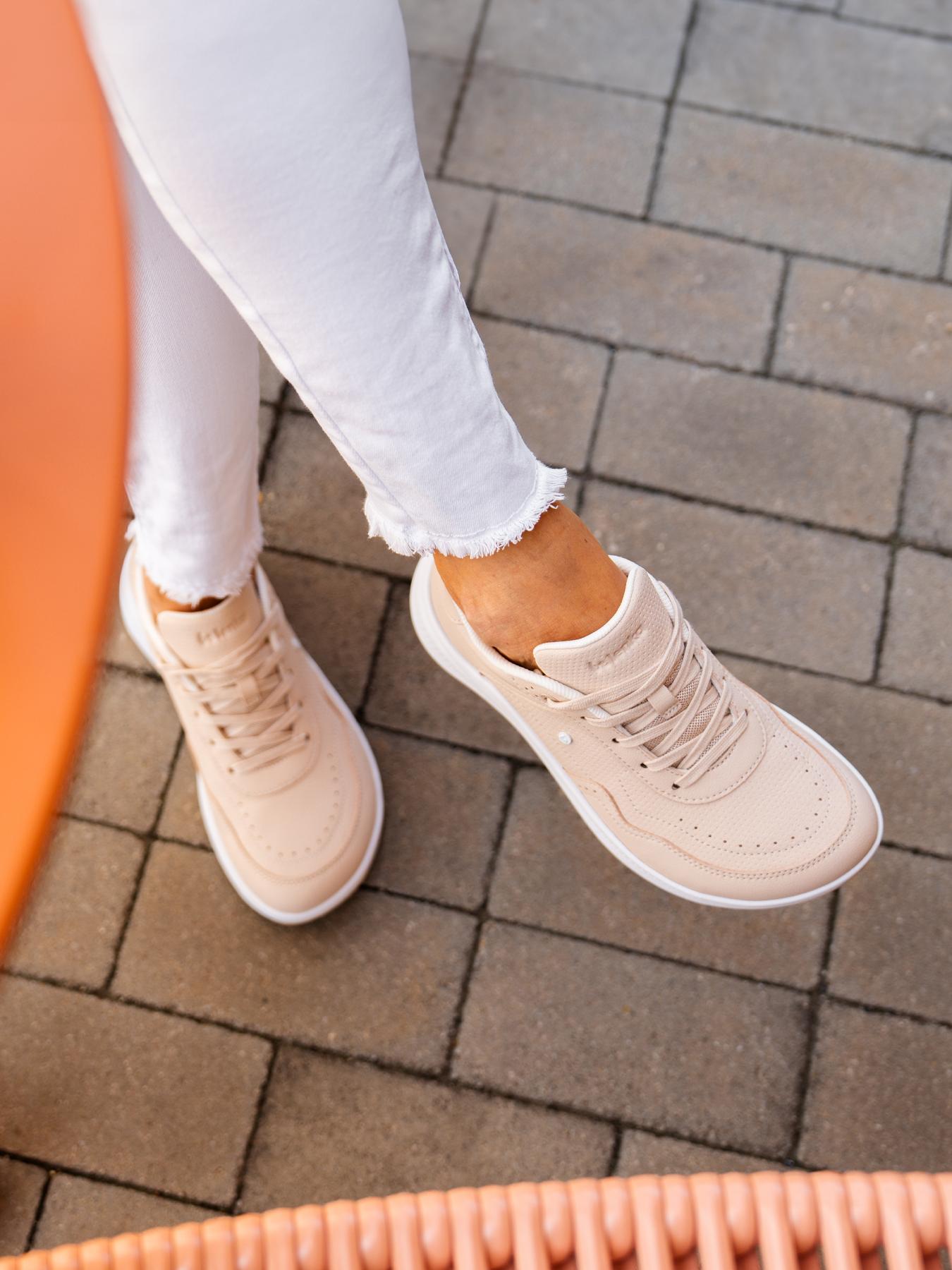 Be Lenka - Sydney White & Beige - Zapatillas barefoot