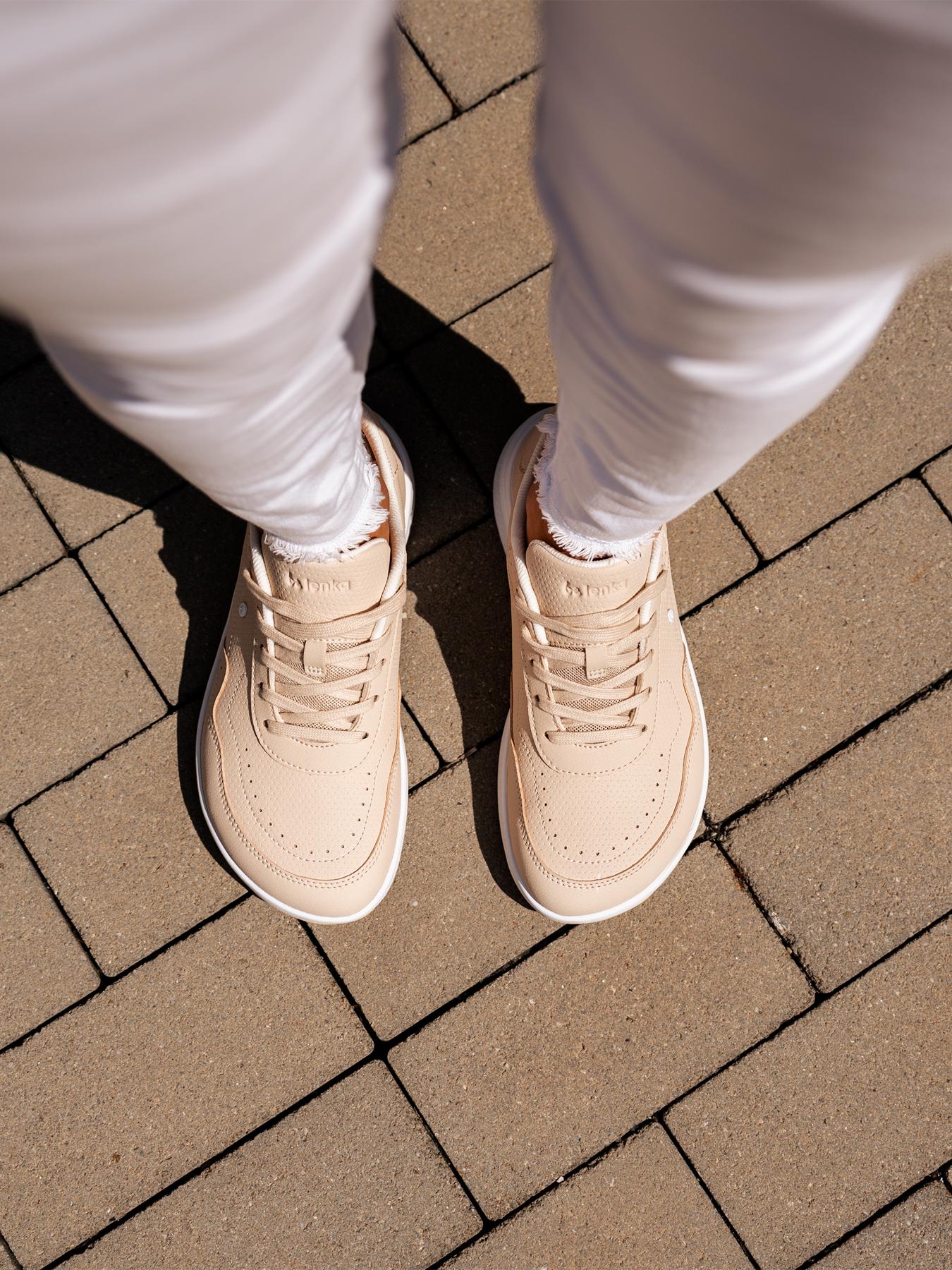 Be Lenka - Sydney White & Beige - Zapatillas barefoot