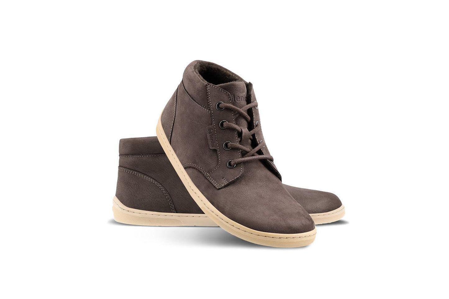 Be Lenka - Synergy Fleece Chocolate & Beige - Botines barefoot-Be Lenka-Cacles Barefoot-Tienda de calzado barefoot respetuoso minimalista