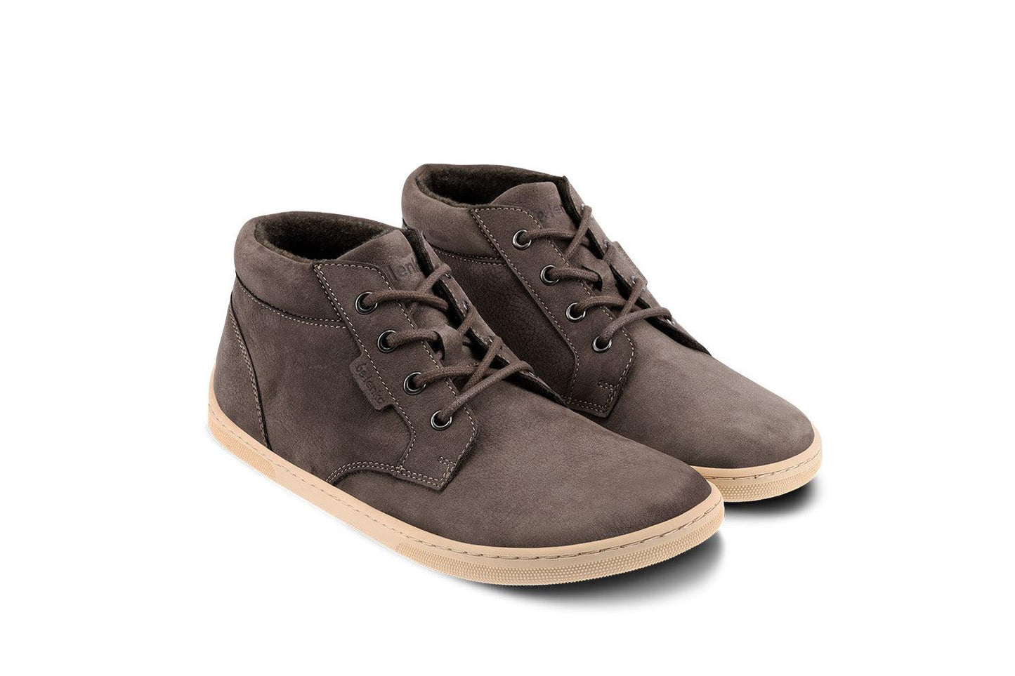 Be Lenka - Synergy Fleece Chocolate & Beige - Botines barefoot-Be Lenka-Cacles Barefoot-Tienda de calzado barefoot respetuoso minimalista