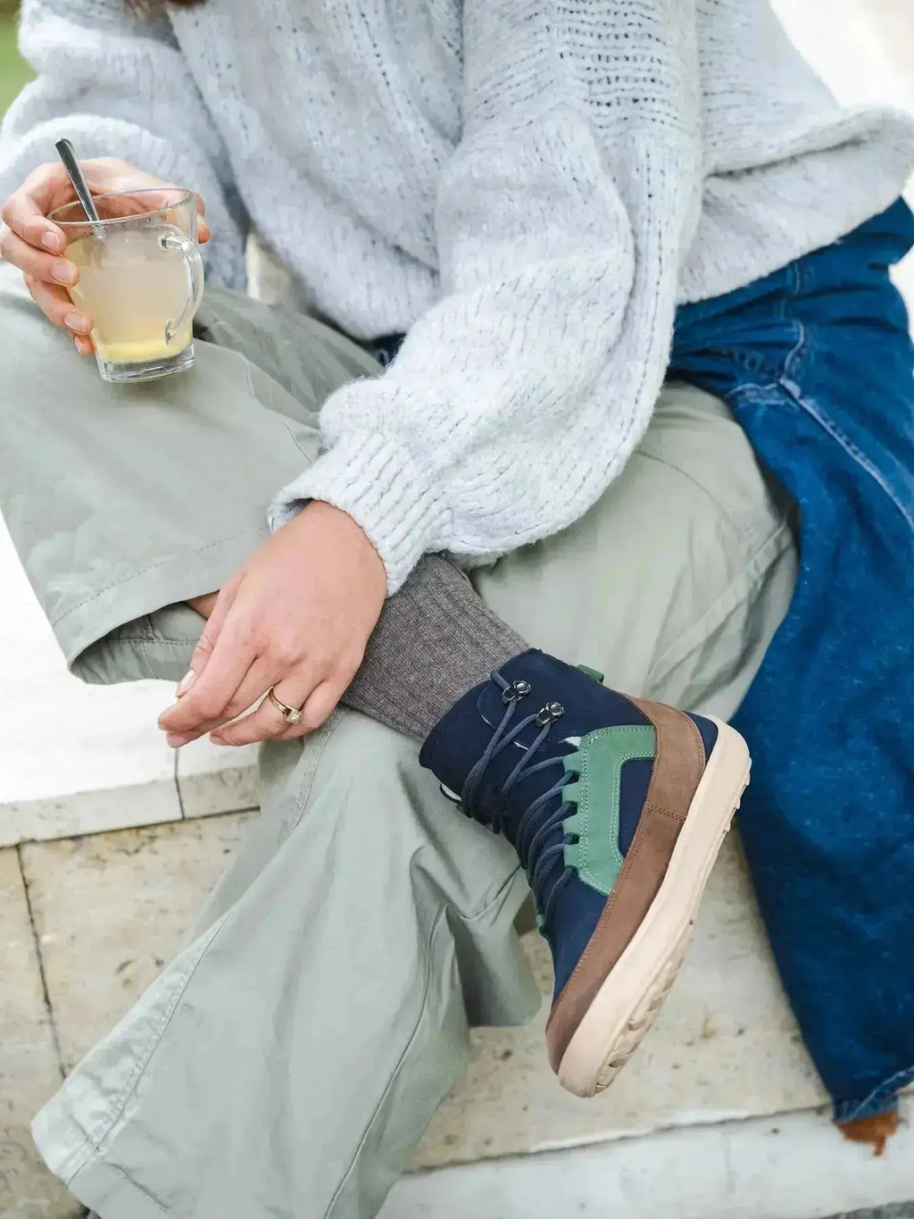 Be Lenka - York Navy, Brown & Beige - Botines barefoot