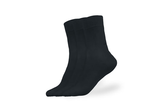 Be lenka - Essentials - Crew Black - 3 pack-Be Lenka-Cacles Barefoot-Tienda de calzado barefoot respetuoso minimalista