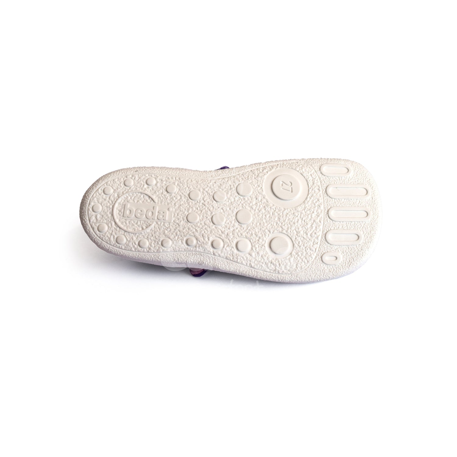 Beda - BF 0001/BA Violet Flowers - Merceditas Respetuosas-Beda-Cacles Barefoot-Tienda de calzado barefoot respetuoso minimalista