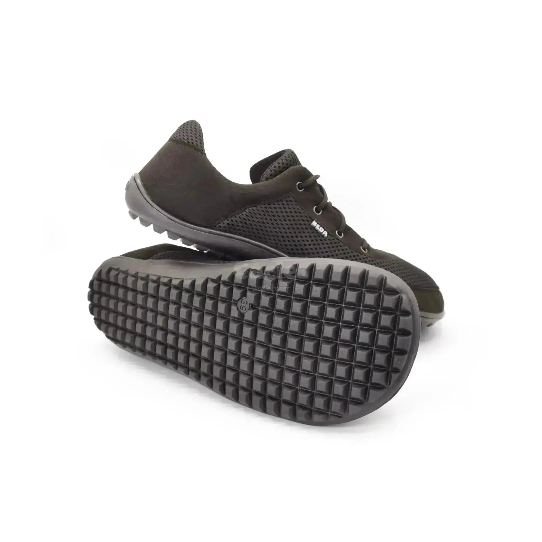Beda - BF0002/SK noir - Chaussures Barefoot Véganes pour Adultes