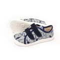 Beda - BFN 170040/TEX/W Aeroplane - Lonetas Barefoot infantiles grises con estampado de aviones