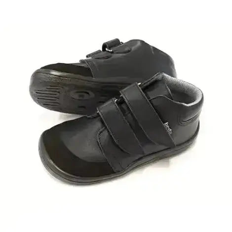 Beda barefoot - Just Black - botines barefoot infantiles con membrana negros