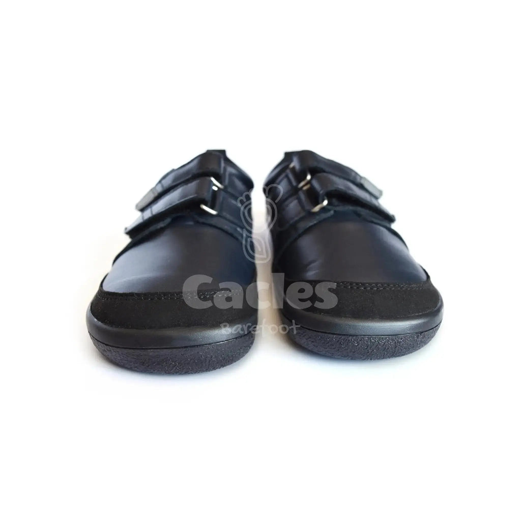 Beda - chaussures barefoot pour l'école - Noir uni