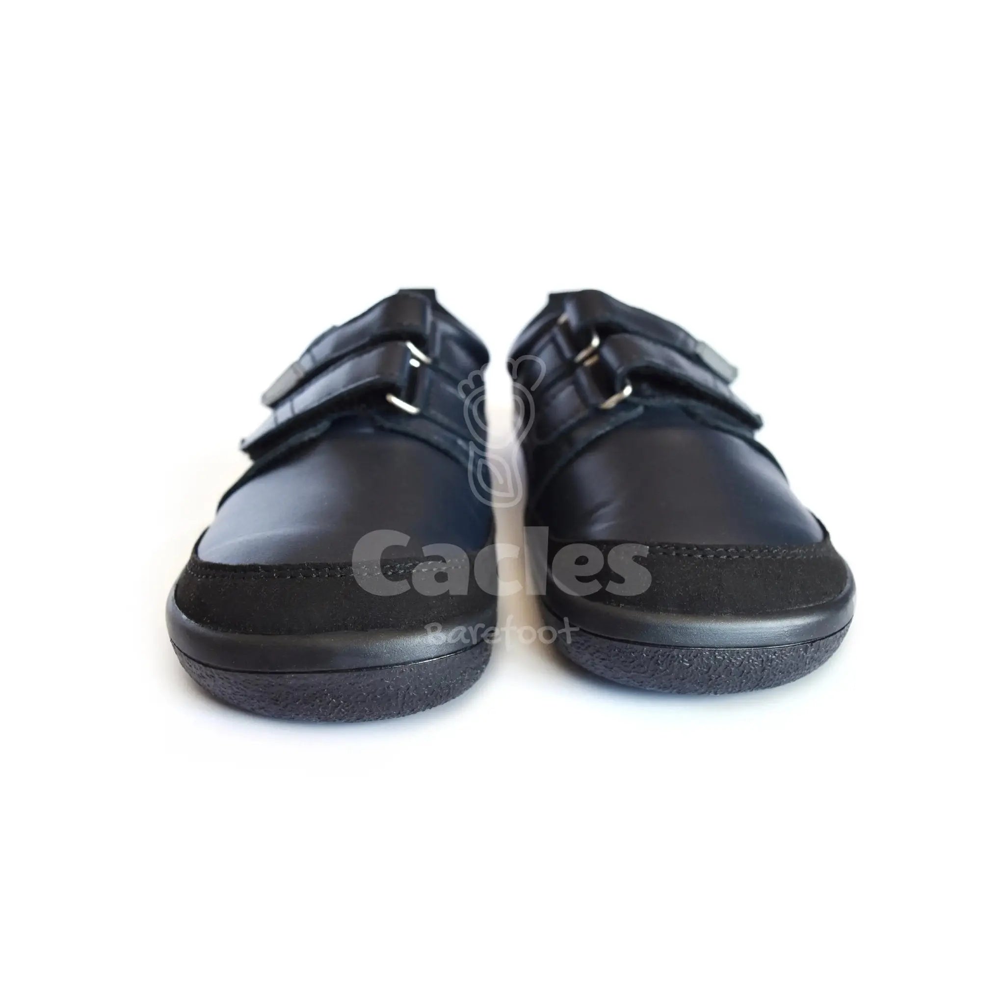 Beda - chaussures barefoot pour l'école - Noir uni