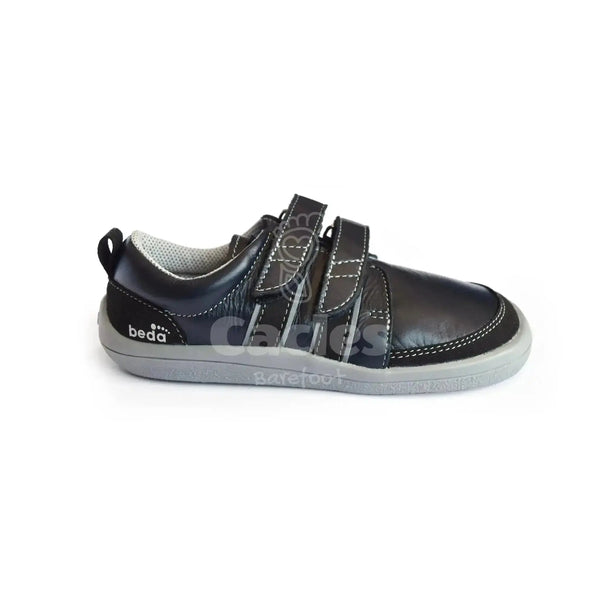 Beda - Luc - zapatos colegiales barefoot infantiles azul oscuro