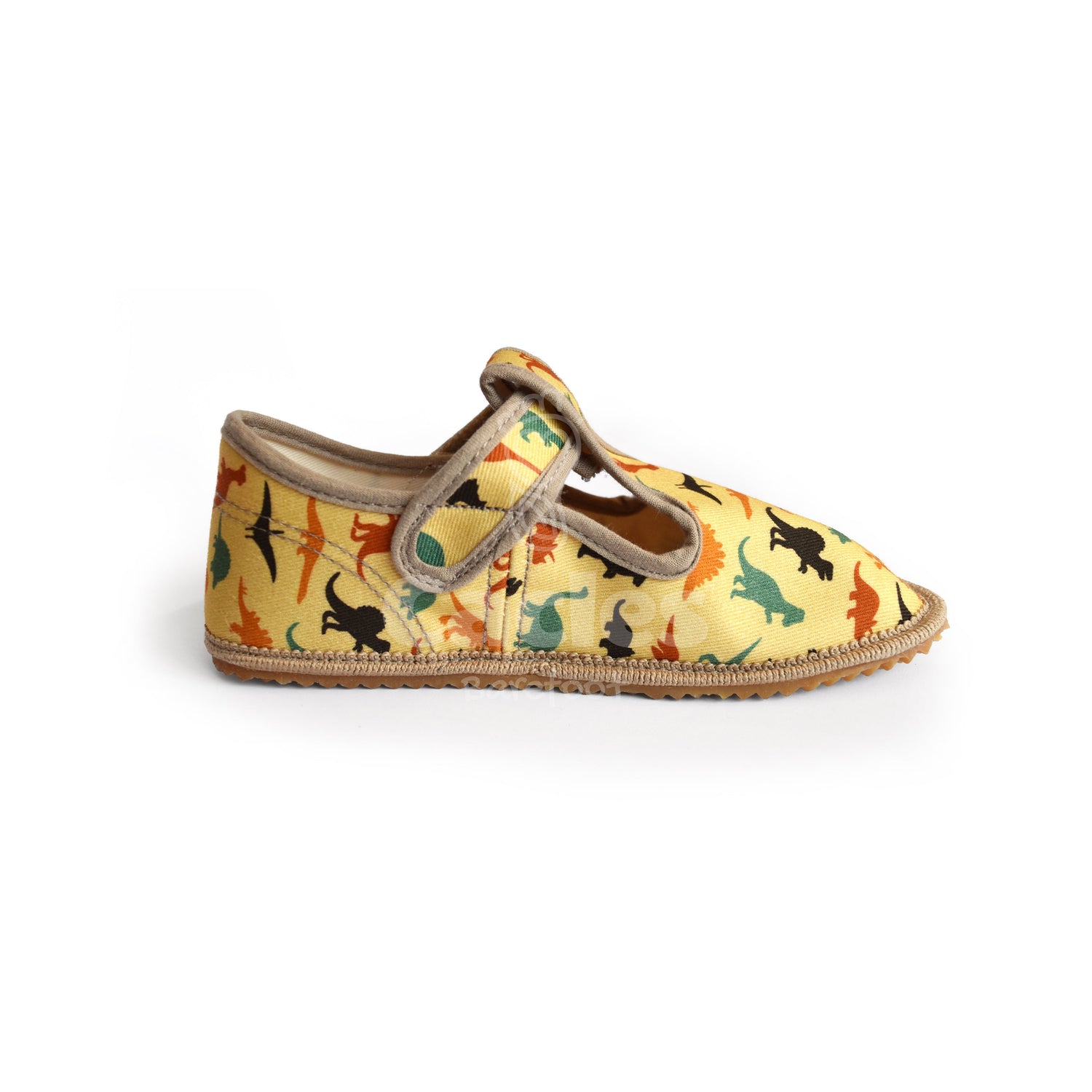Beda - Slippers BF 060010/W - Dinosaurs-Beda-Cacles Barefoot-Tienda de calzado barefoot respetuoso minimalista