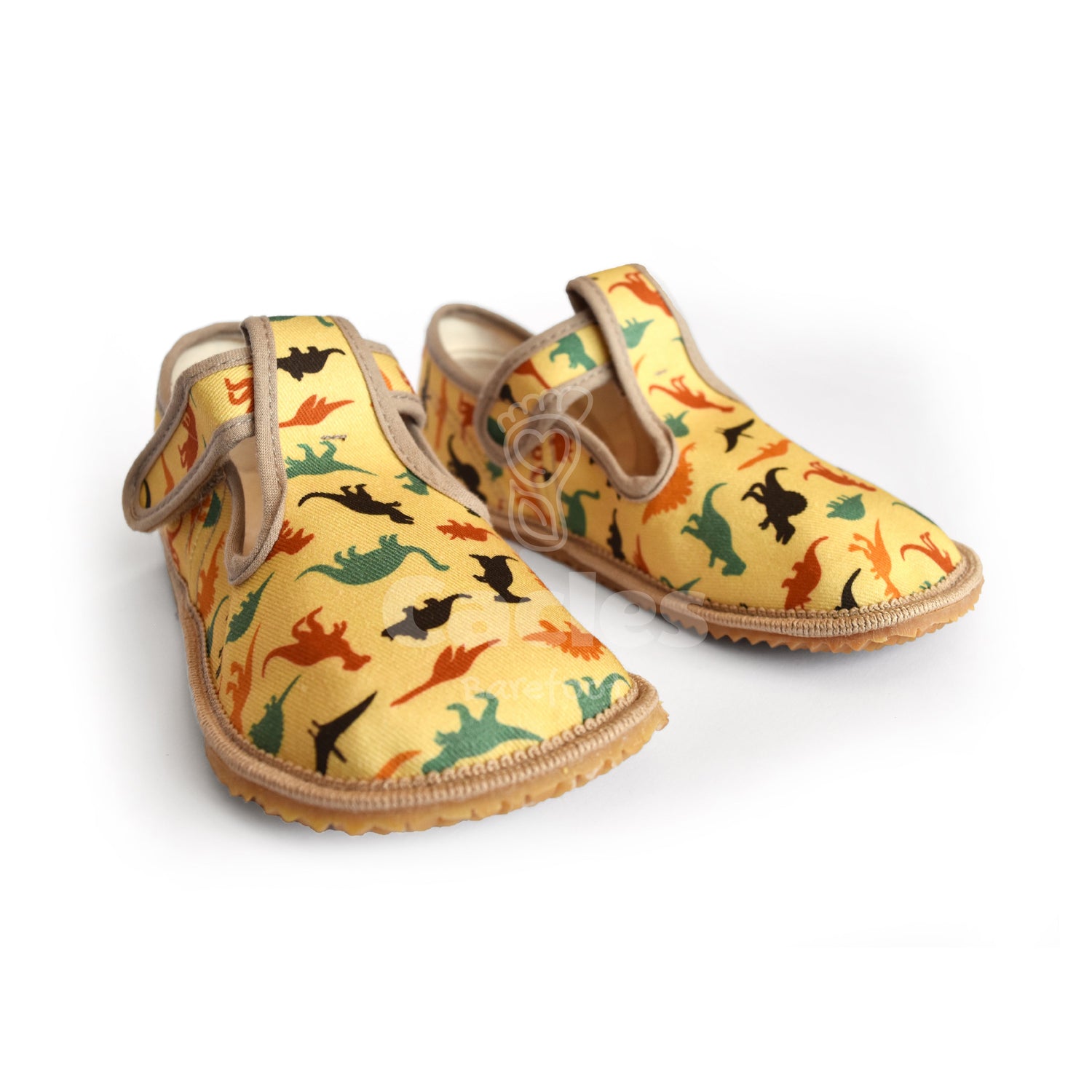 Beda - Slippers BF 060010/W - Dinosaurs-Beda-Cacles Barefoot-Tienda de calzado barefoot respetuoso minimalista