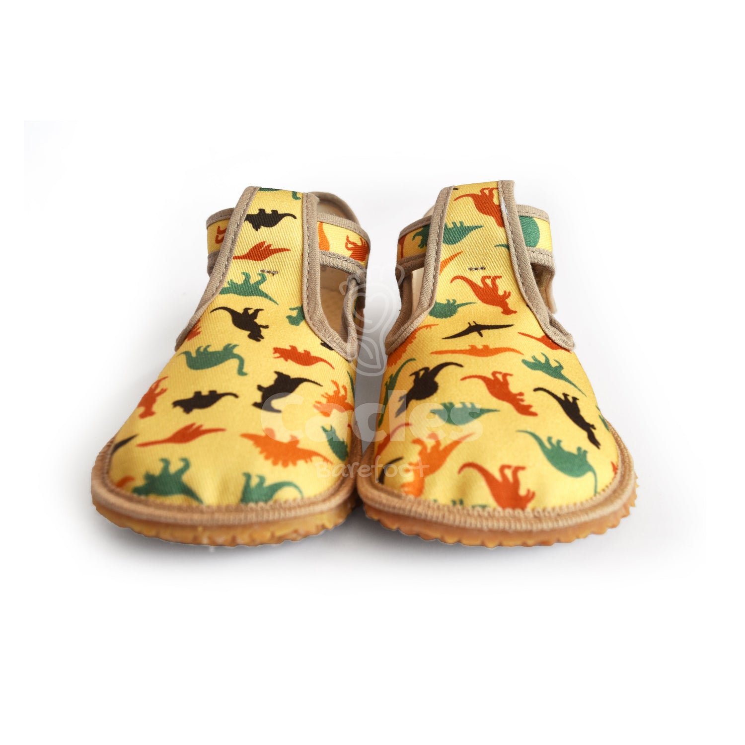 Beda - Slippers BF 060010/W - Dinosaurs-Beda-Cacles Barefoot-Tienda de calzado barefoot respetuoso minimalista