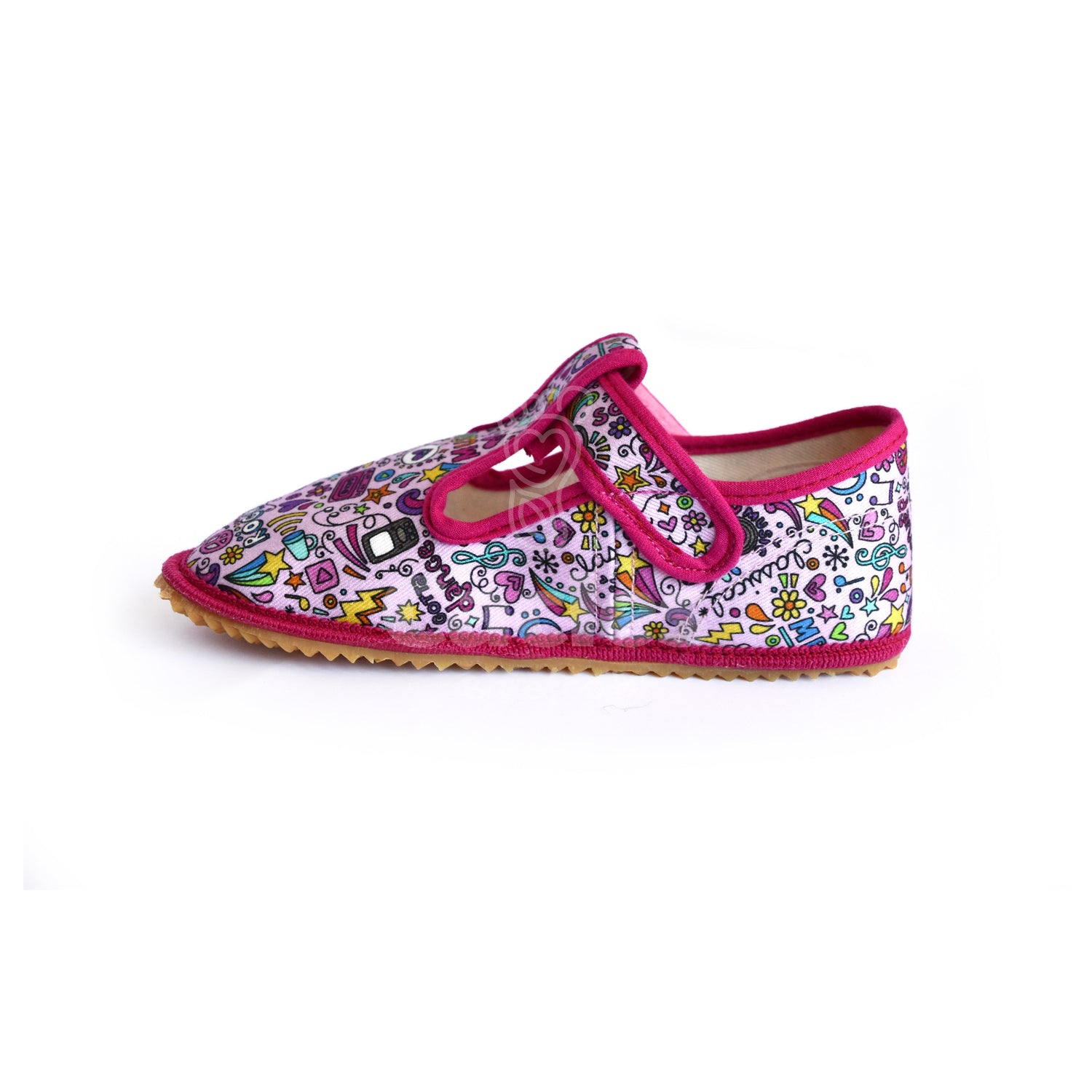 Beda - Slippers BF 060010/W - Music-Beda-Cacles Barefoot-Tienda de calzado barefoot respetuoso minimalista