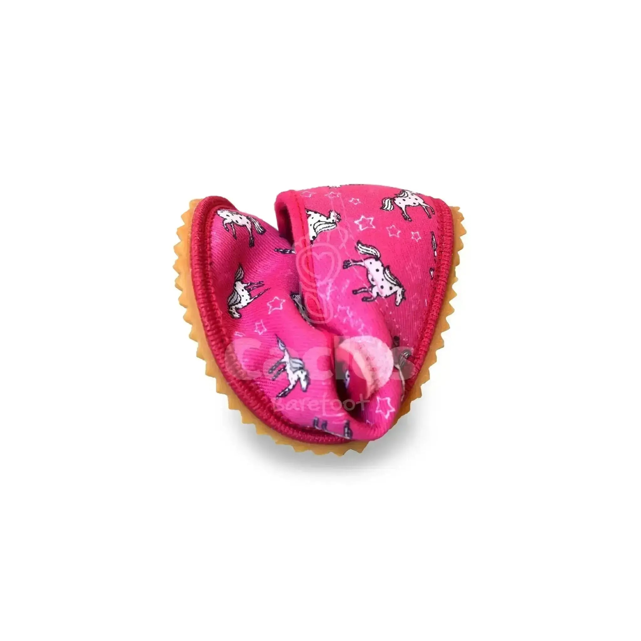 Beda - Unicorn - Bailarinas respetuosas infantiles rosas con estampado de unicornios