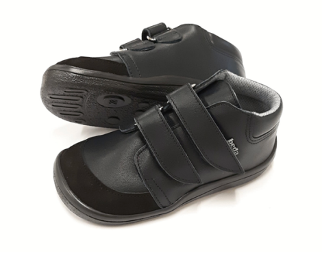 Beda barefoot - Just Black - botines con membrana-Beda-Cacles Barefoot-Tienda de calzado barefoot respetuoso minimalista